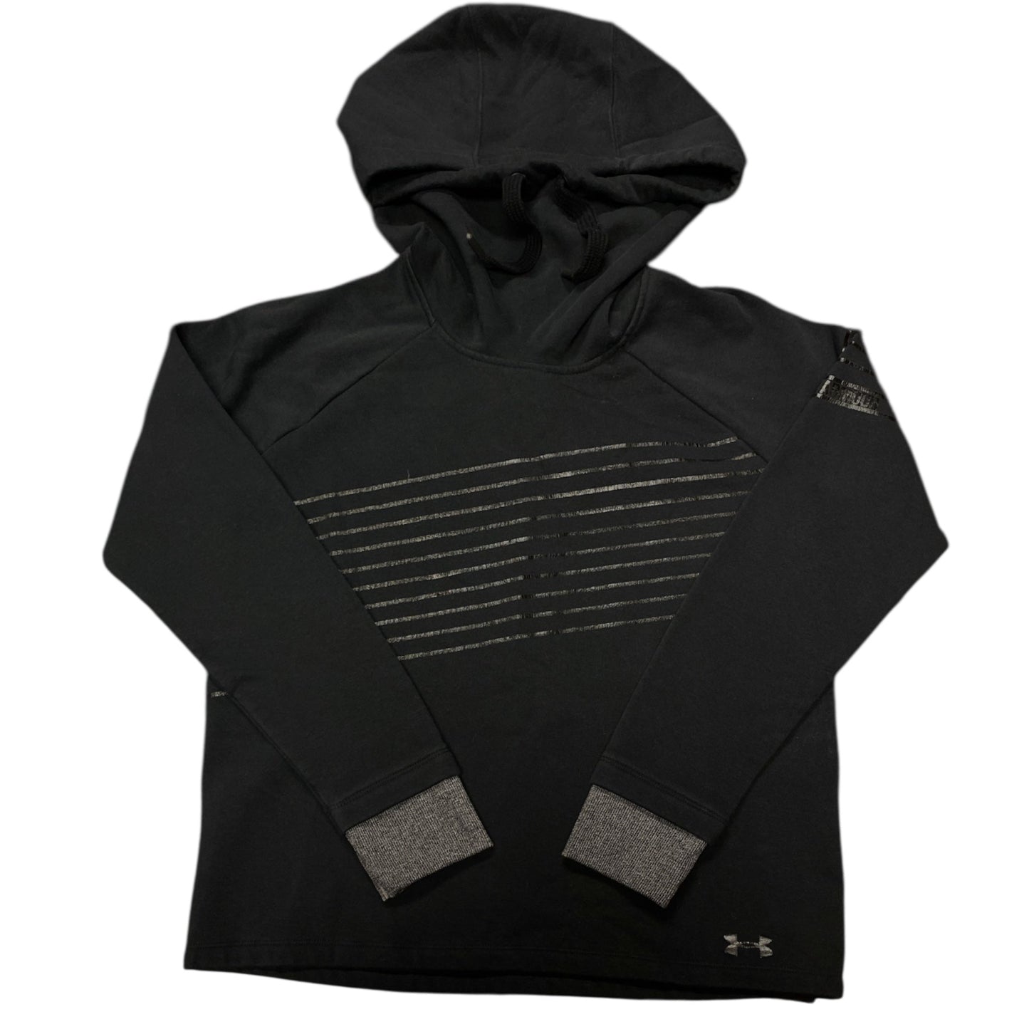 Athletic Sweatshirt Hoodie By Under Armour In Black, Size:S
