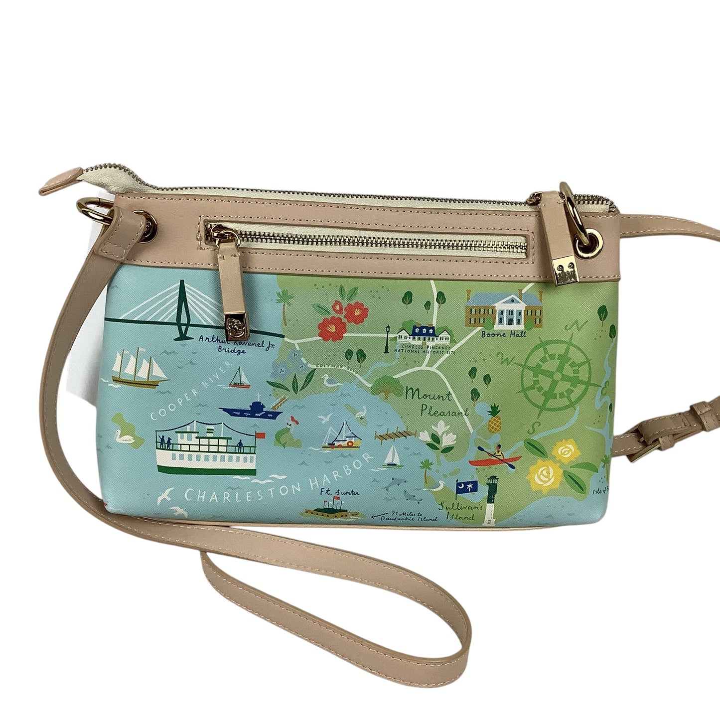 Crossbody Designer By Spartina, Size: Medium