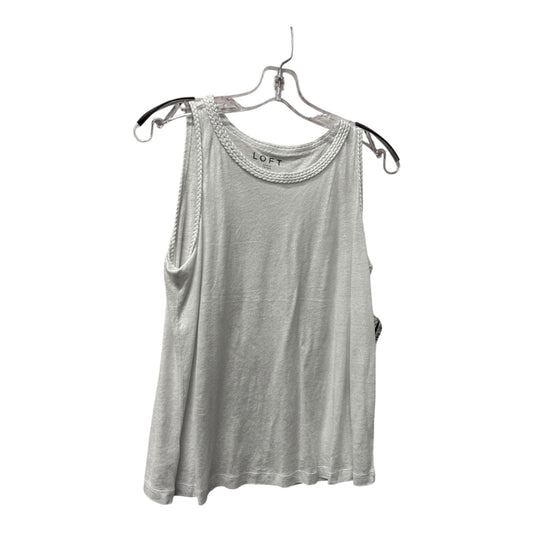 Tank Top By Loft In Silver, Size:S