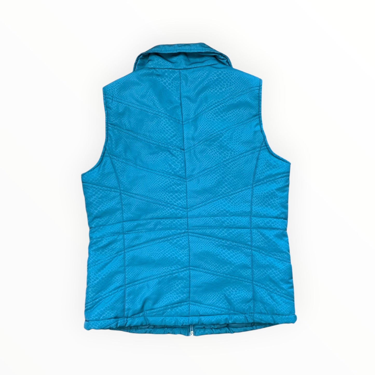 Vest Puffer & Quilted By Studio Works In Teal, Size:S