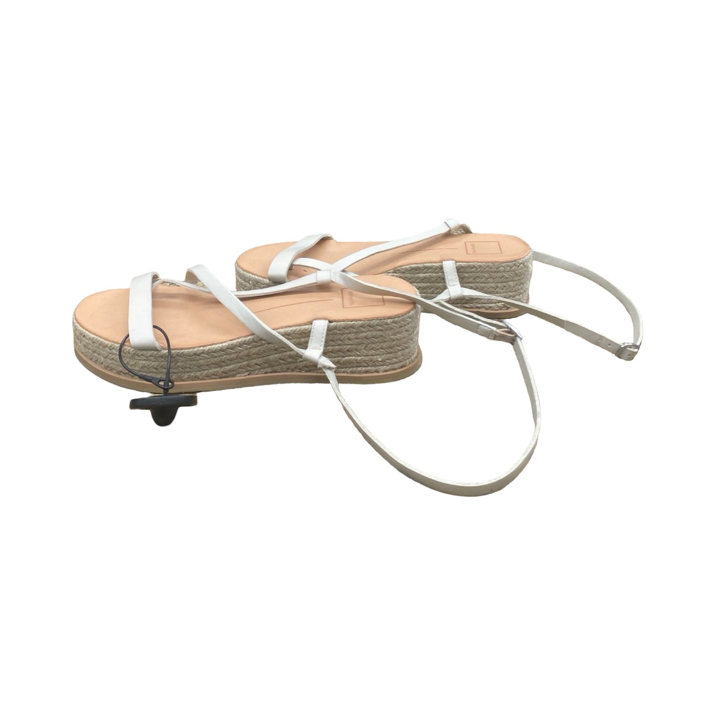 Sandals Heels Wedge By Dolce Vita In Cream, Size:8.5