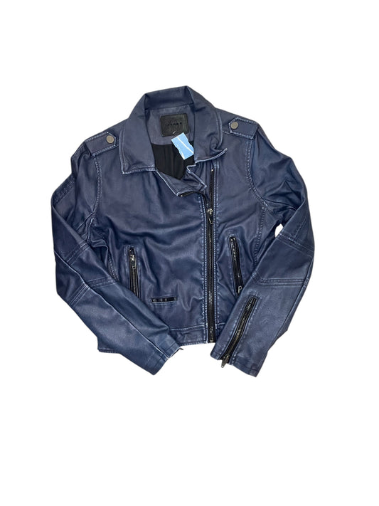 Jacket Moto By Blanknyc In Navy, Size:L