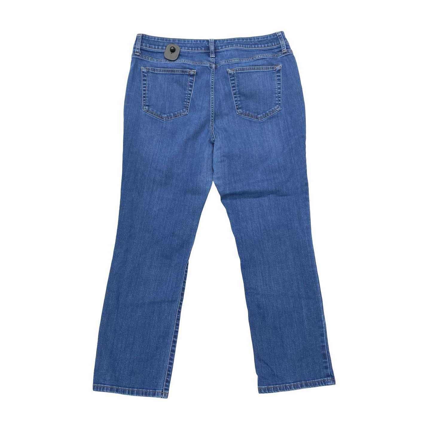Jeans Straight By St Johns Bay In Blue Denim, Size:16
