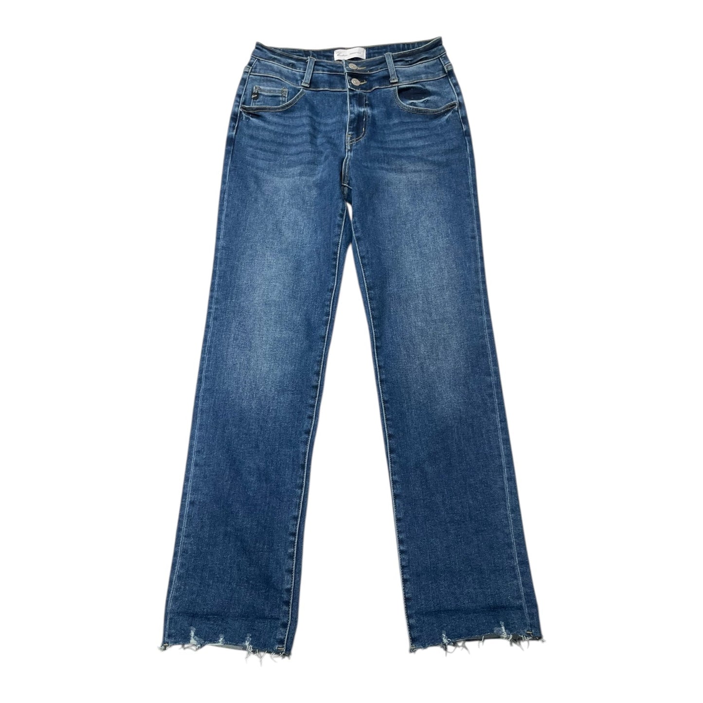 Jeans Straight By Kancan In Blue Denim, Size:4