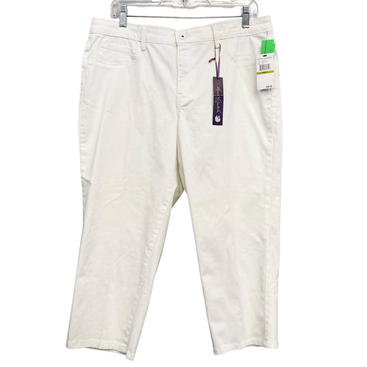 Pants Cropped By Gloria Vanderbilt In White, Size:14