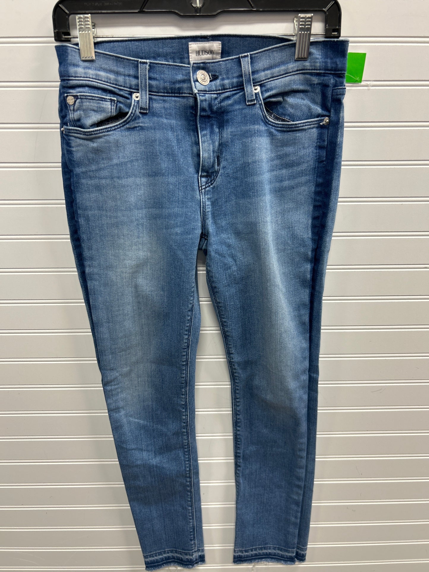 Jeans Straight By Hudson In Blue Denim, Size:2
