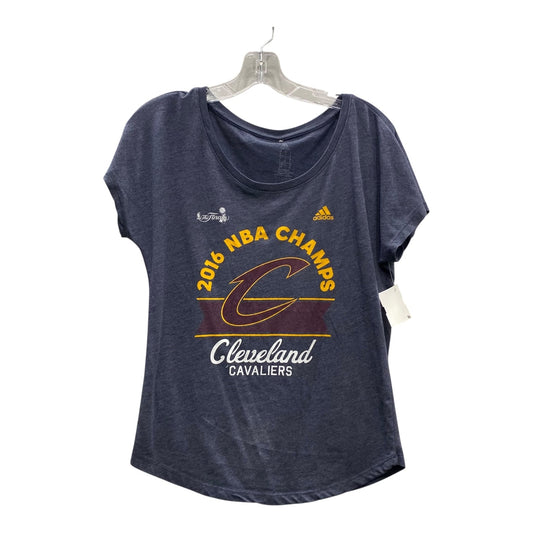 Athletic Top Ss By Adidas In Blue, Size:S