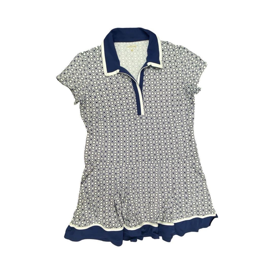 Dress Designer By Lilly Pulitzer In Blue & White, Size:L