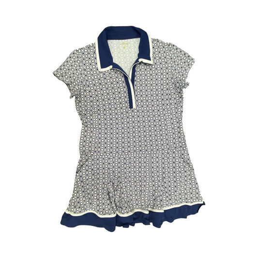 Dress Designer By Lilly Pulitzer In Blue & White, Size:L