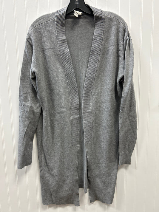 Sweater Cardigan By Worthington In Grey, Size:L