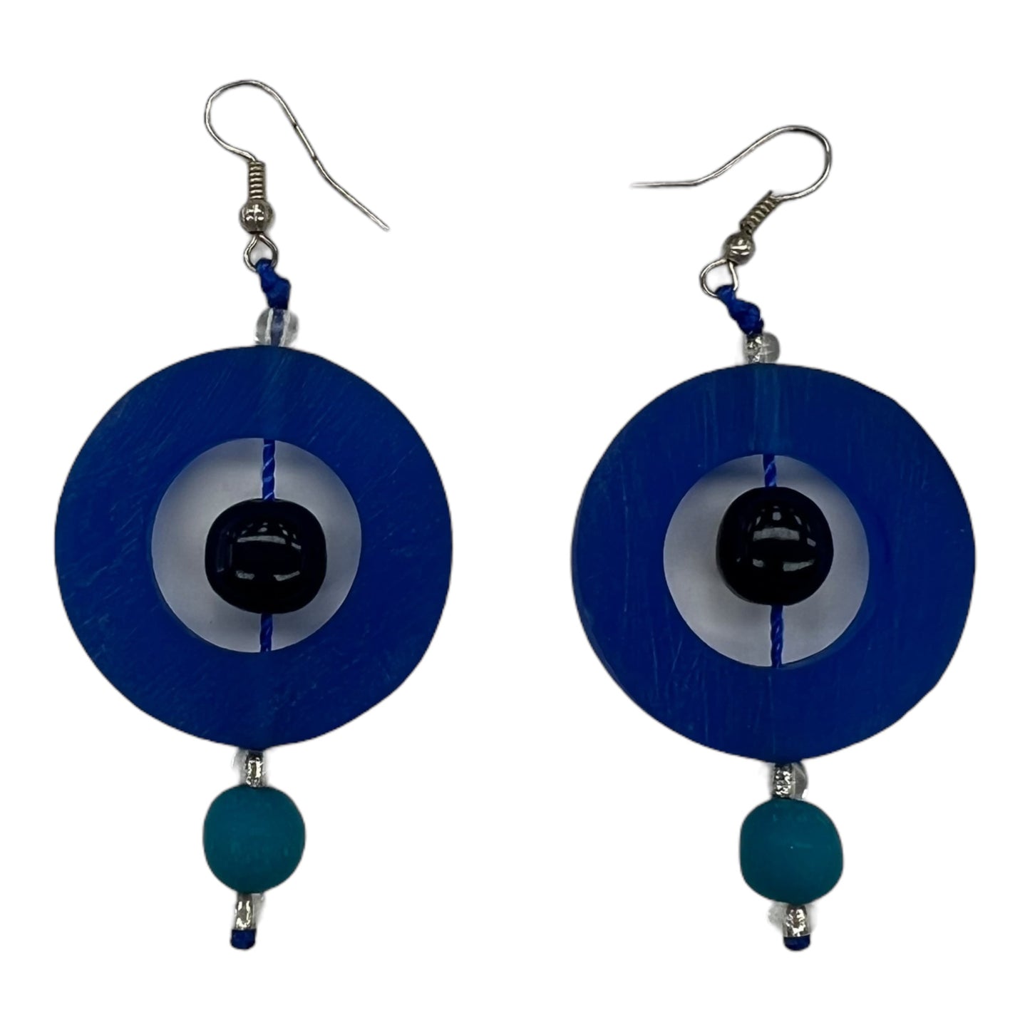 BLUE EARRINGS DANGLE/DROP by CMF