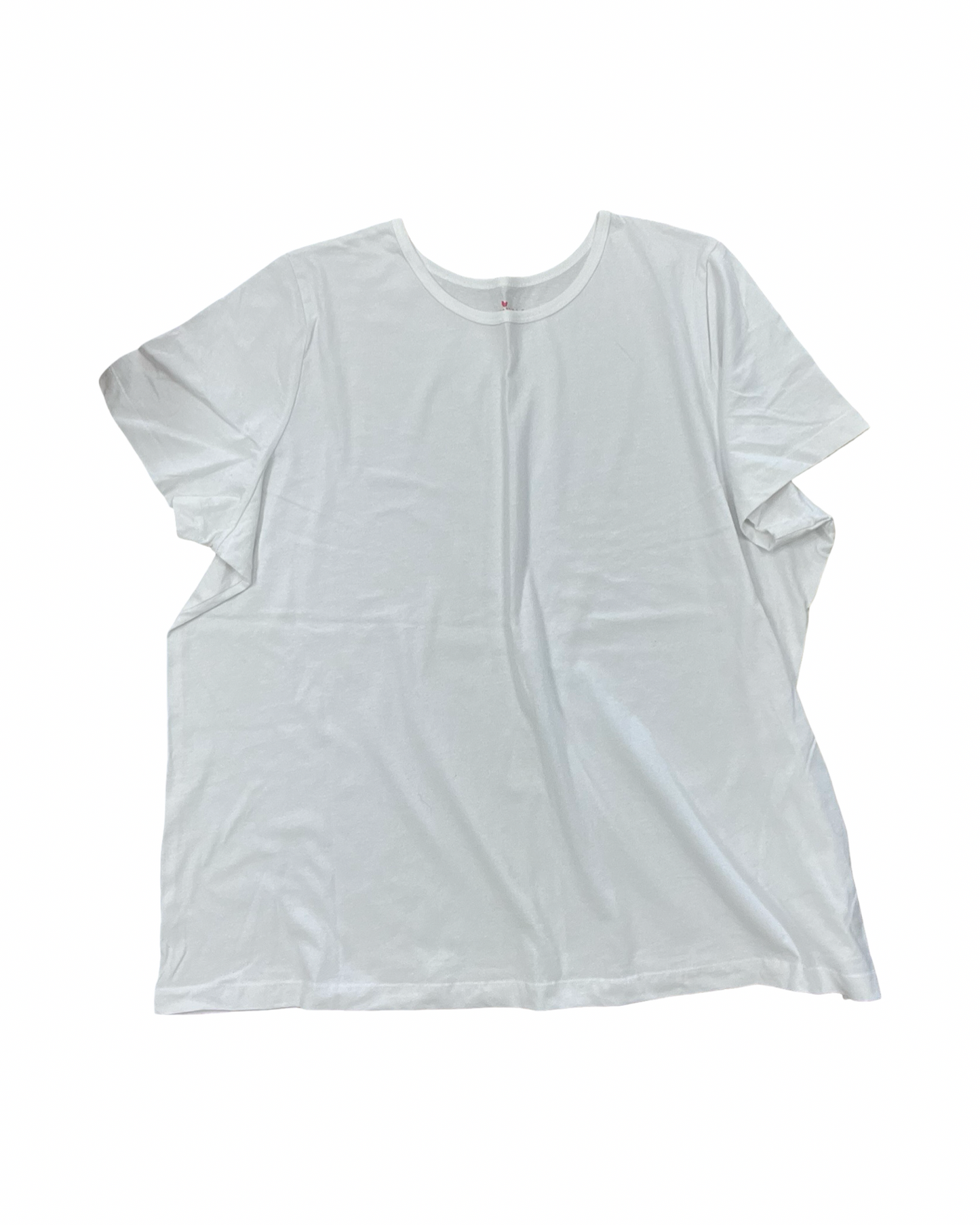 Top Ss Basic By Woman Within In White, Size:2X