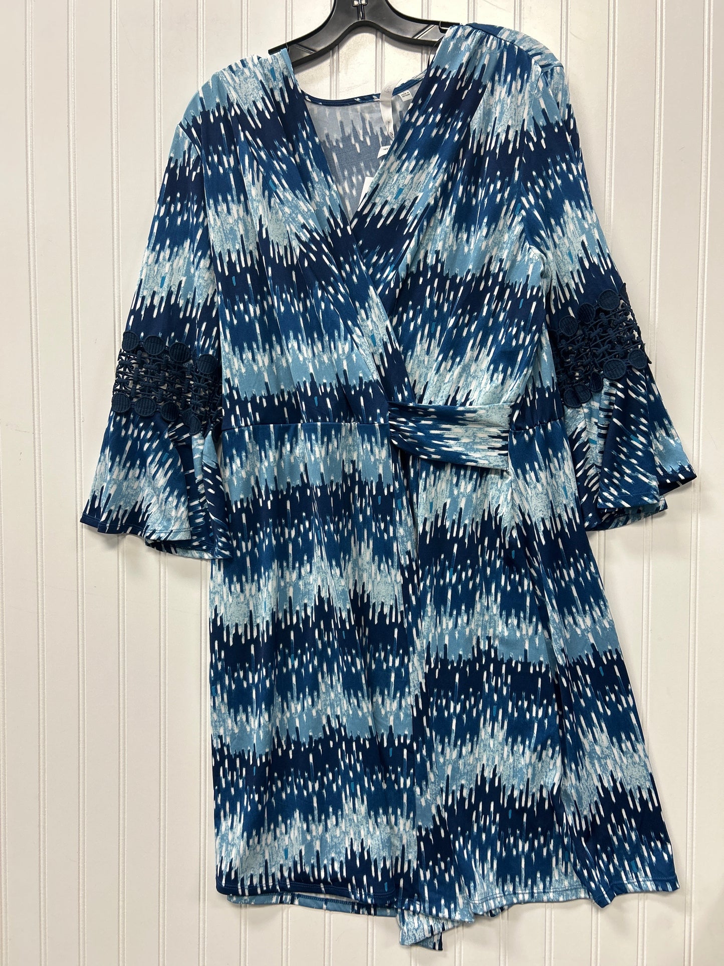 Dress Casual Midi By Ny Collection In Blue, Size:L