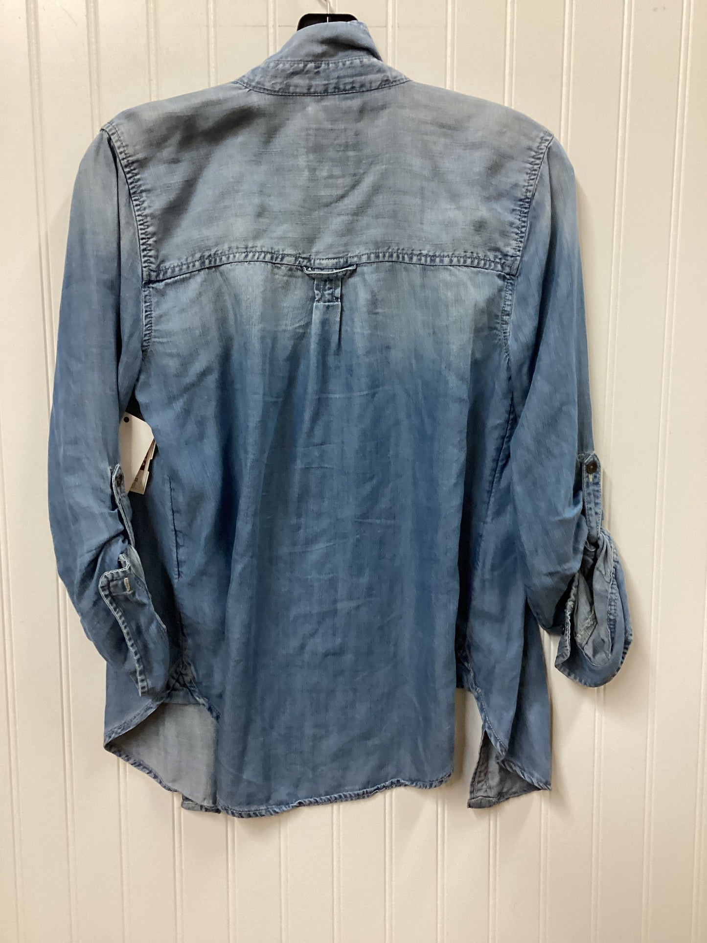 Blouse Ls By American Eagle In Blue, Size:Xs