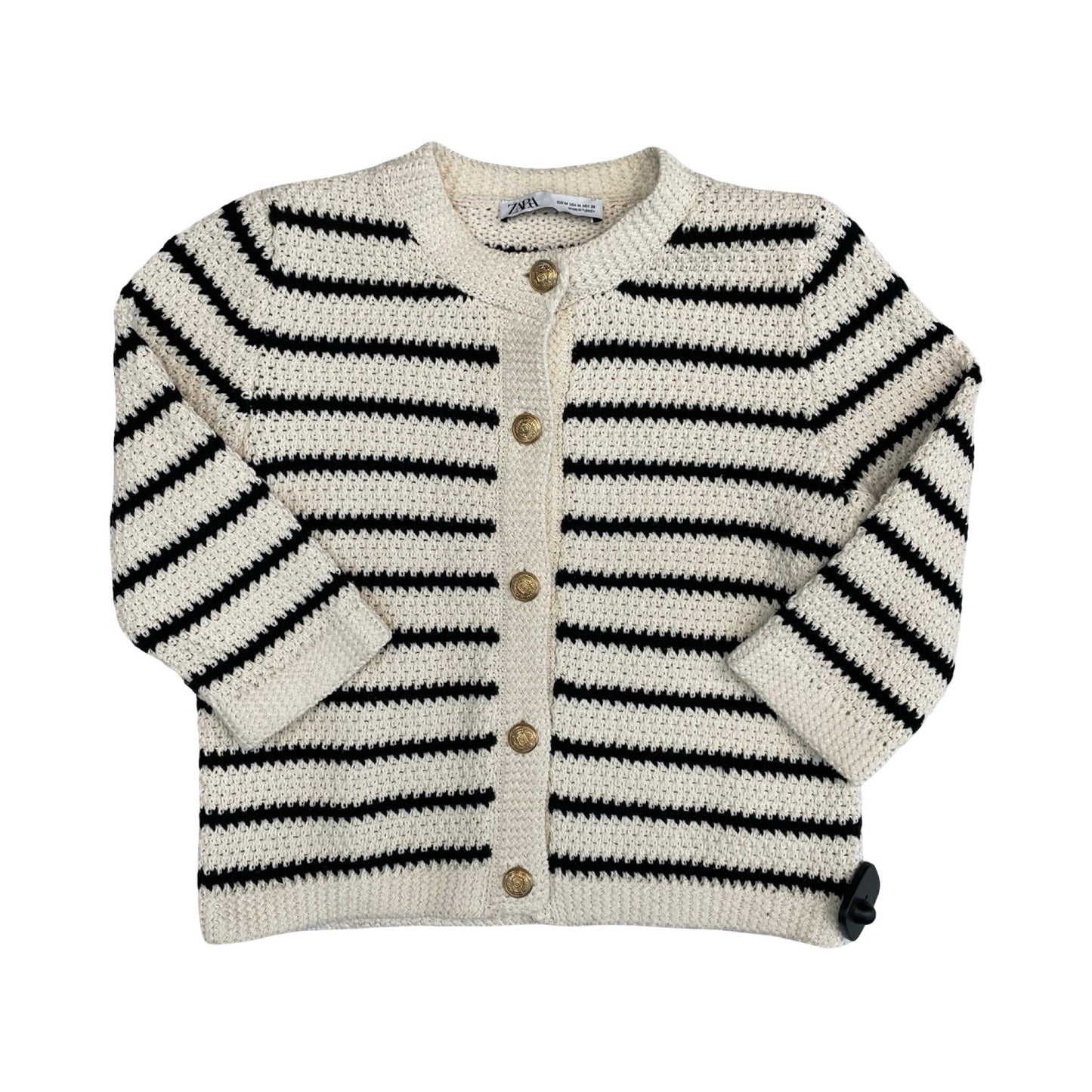 Sweater Ss By Zashi In Striped Pattern, Size:M