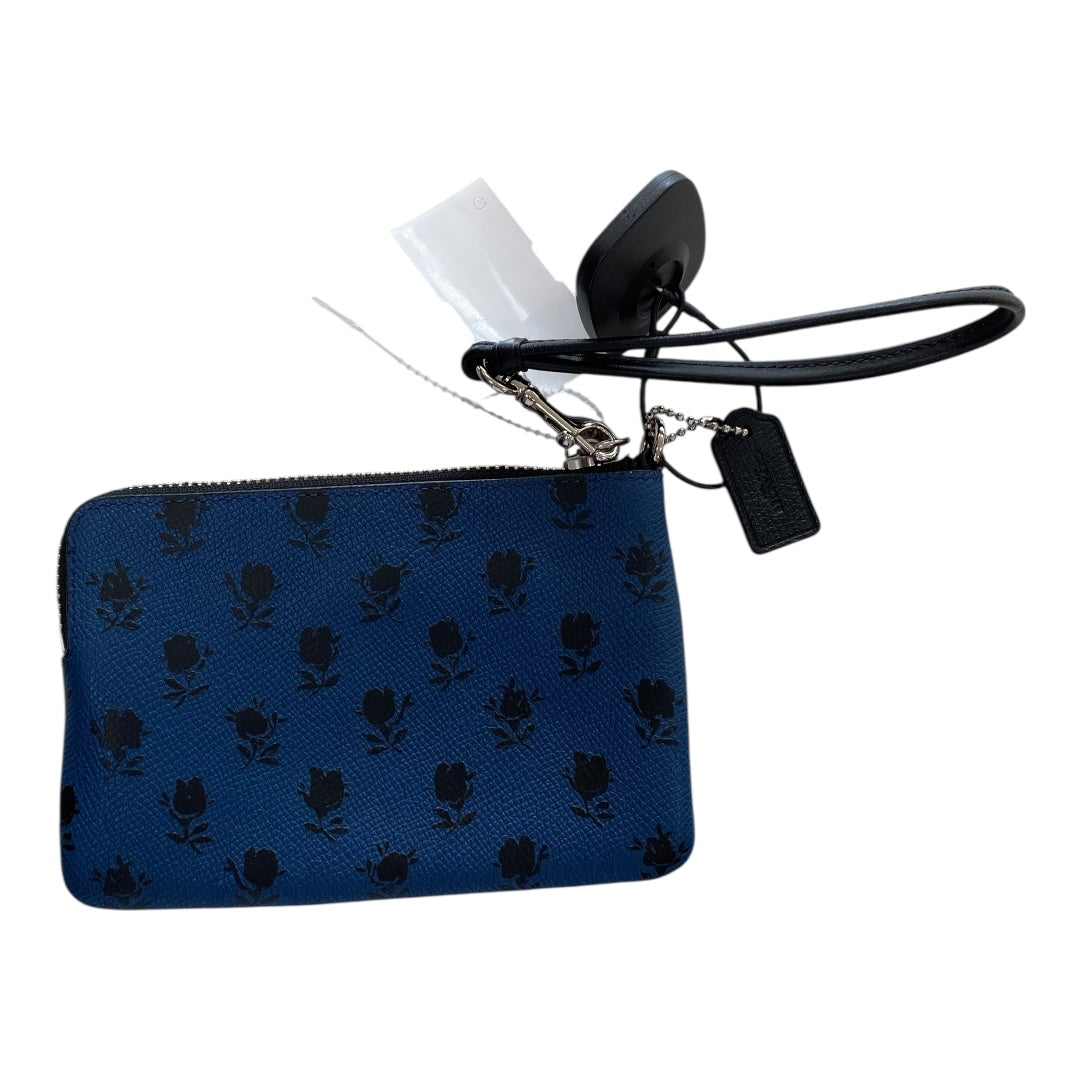 Wristlet Designer By Coach In Blue, Size:Small