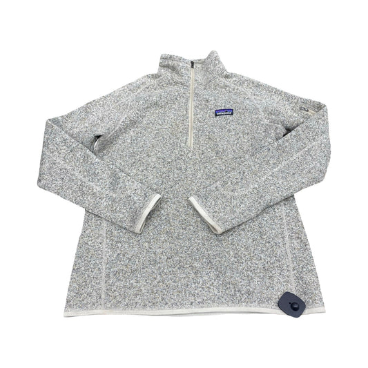 Athletic Fleece By Patagonia In Grey & Tan, Size:L