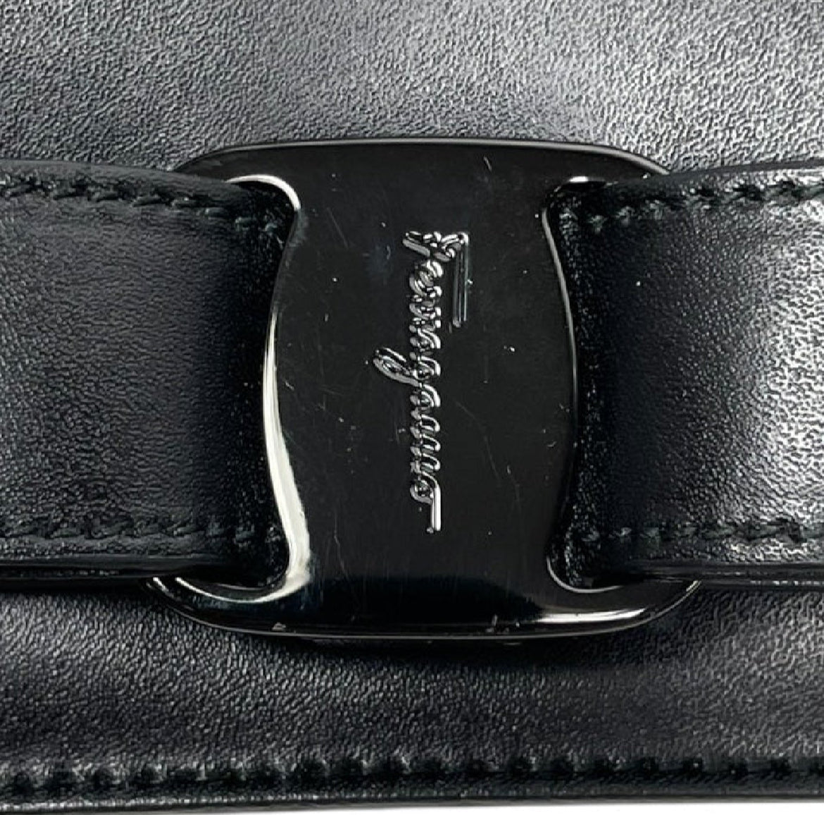 Handbag Luxury Designer By Ferragamo, Size: Medium