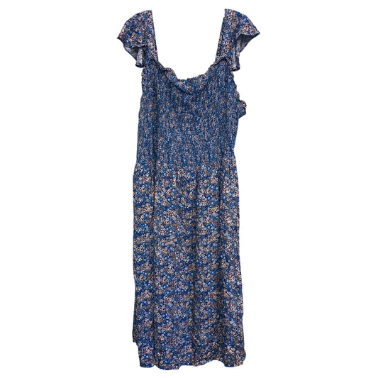 Dress Casual Midi By Sonoma In Floral Print, Size:3