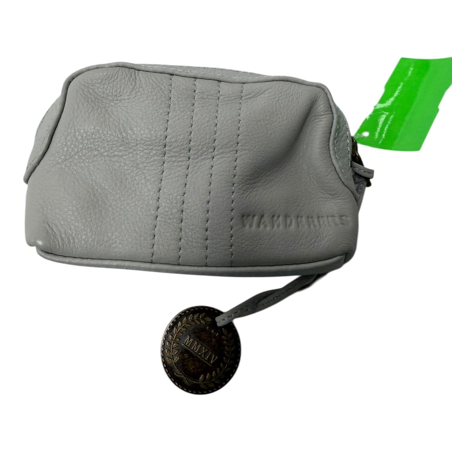 Wristlet Leather By wanderers In Grey, Size:Small