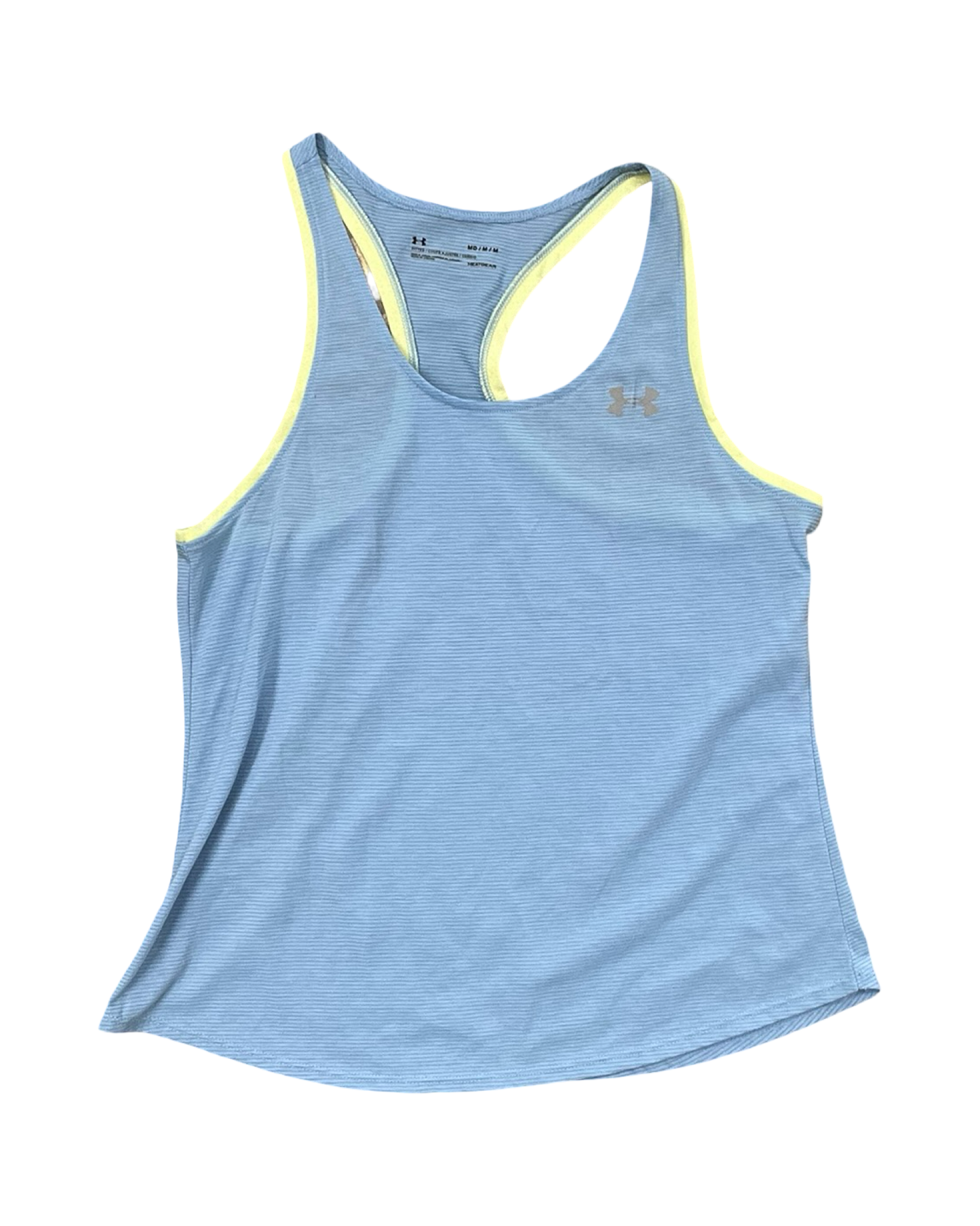 Athletic Tank Top By Under Armour In Blue & Green, Size:M