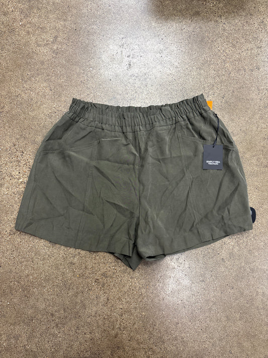 Shorts By Simply Vera In Green, Size:Xl