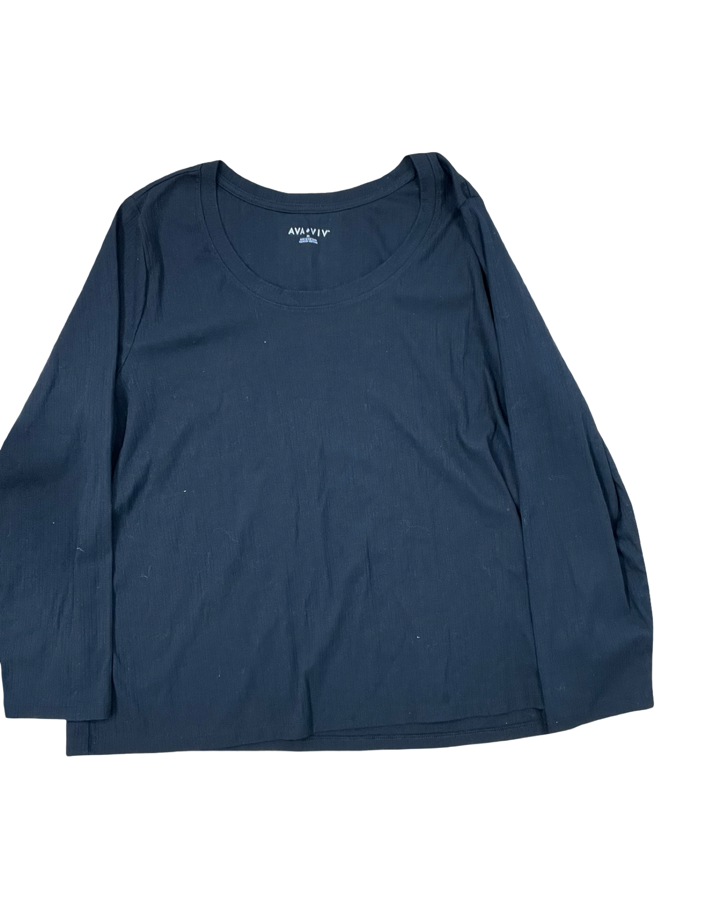 Top Ls By Ava & Viv In Black, Size:2X
