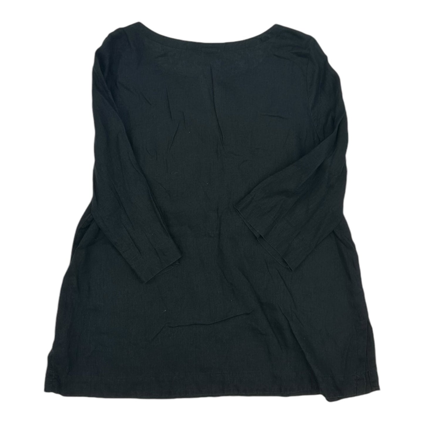 Top 3/4 Sleeve By J. Jill In Black, Size:L