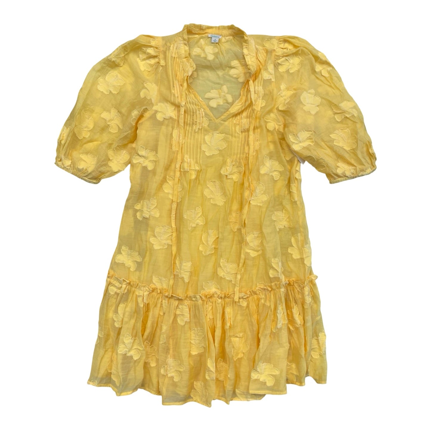 Dress Casual Midi By Sundance In Yellow, Size:M