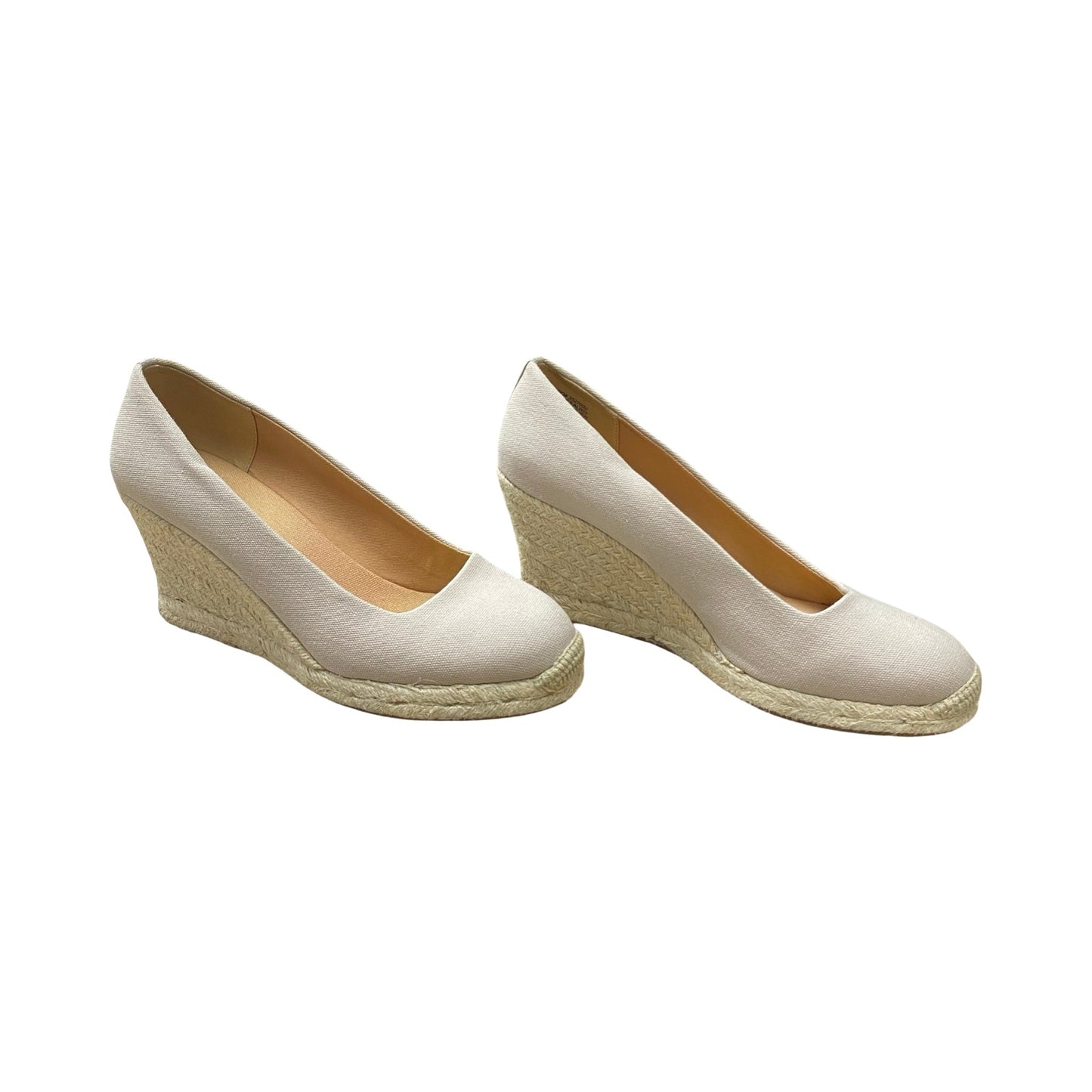 Shoes Heels Wedge By J. Crew In Beige, Size:7.5