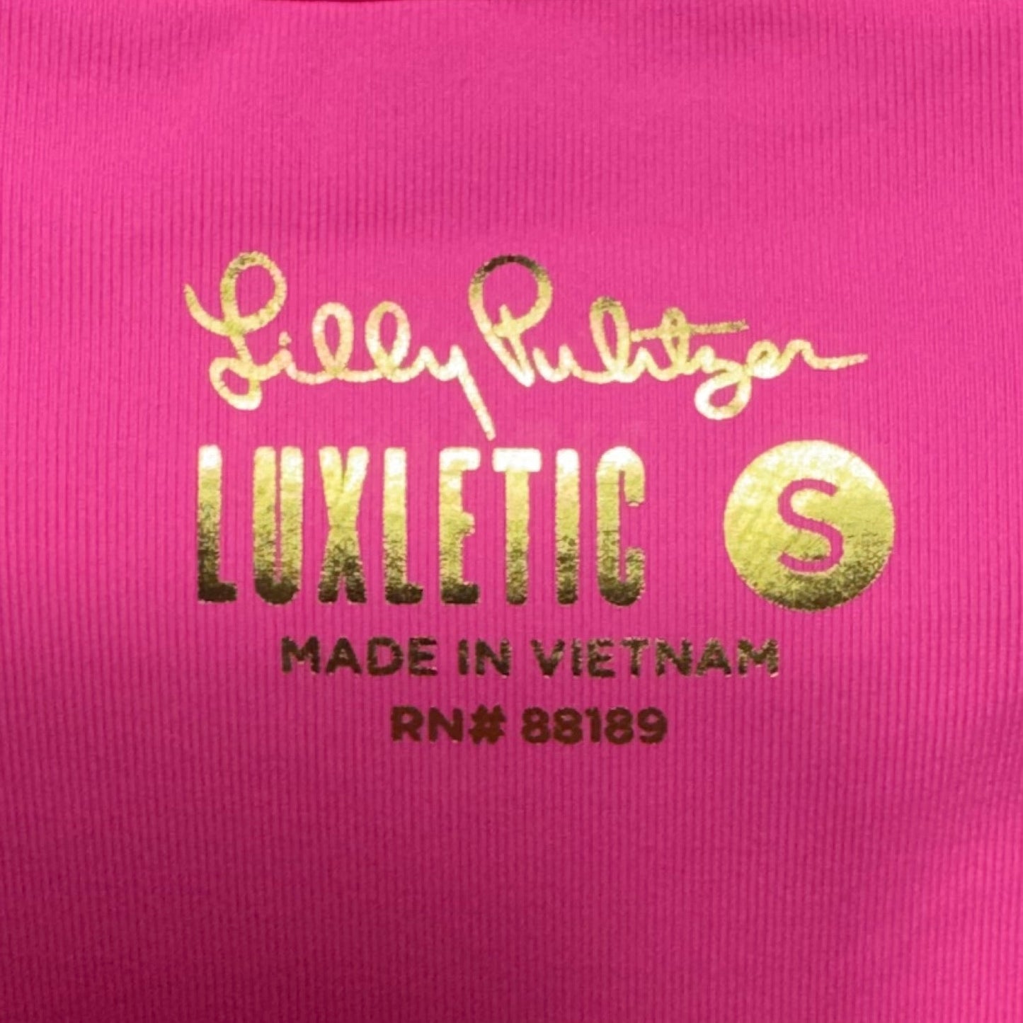 Scalloped Hem Tank Top Designer By Lilly Pulitzer Luxletic In Pink, Size: S