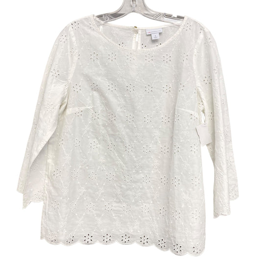 Top Ls By Liz Claiborne In White, Size:S