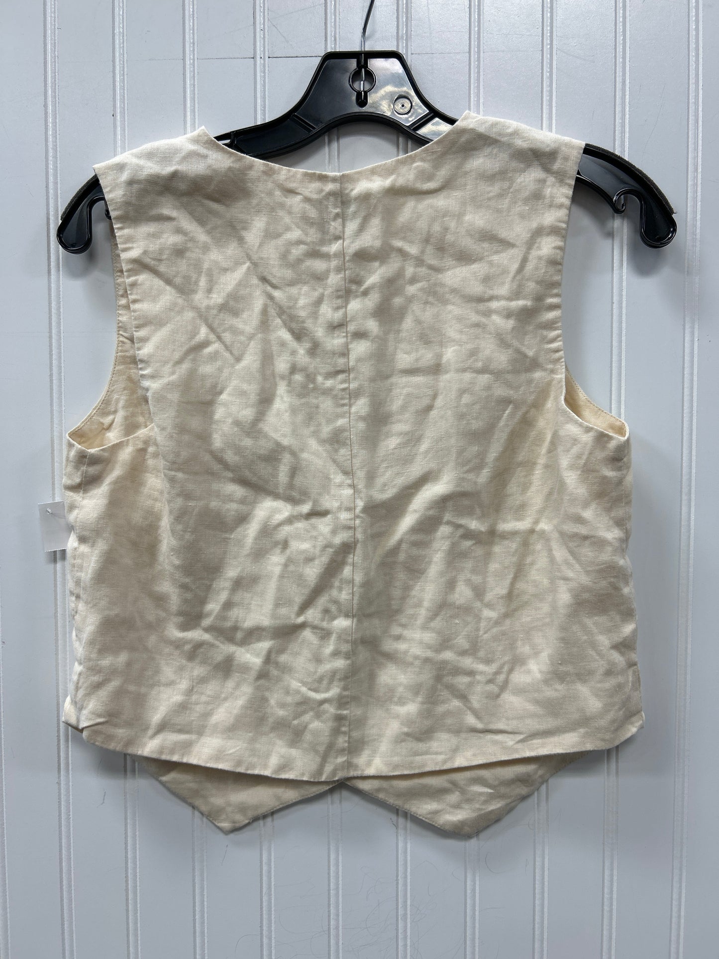 Blouse Sleeveless By Cmc In Cream, Size:S
