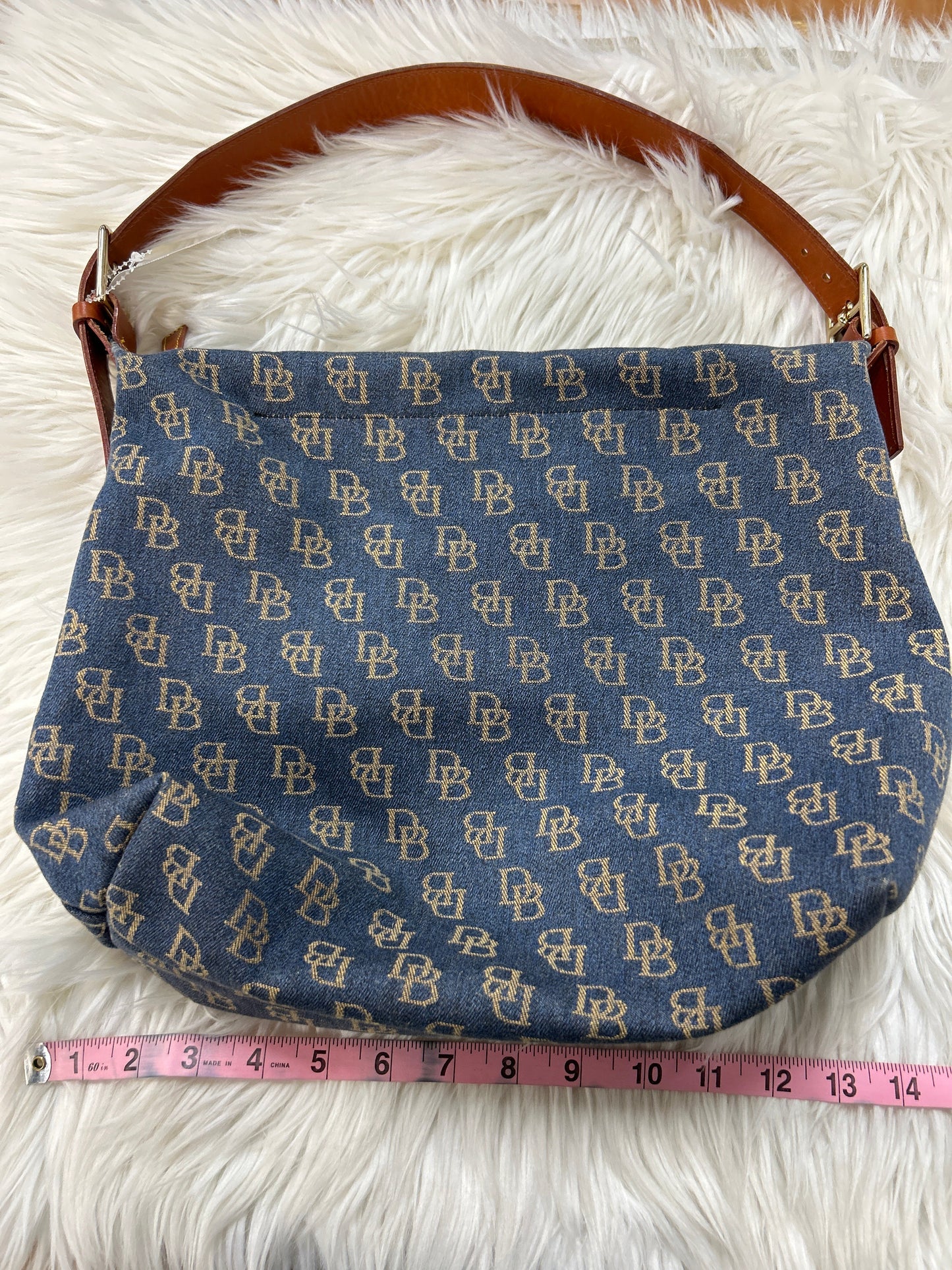 Handbag Designer By Dooney And Bourke In Blue, Size:Medium
