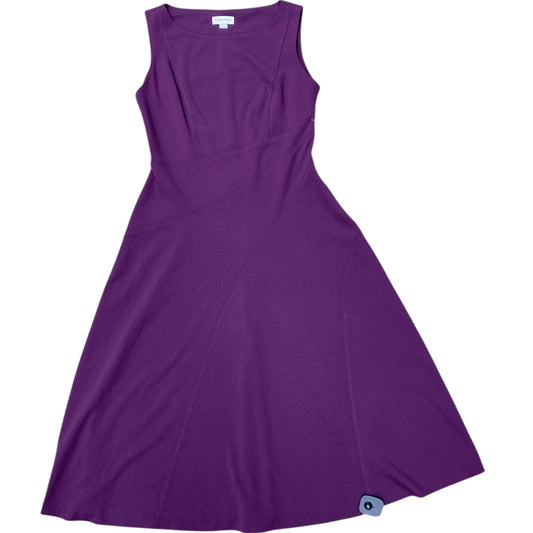 Dress Party Midi By Calvin Klein In Purple, Size:8