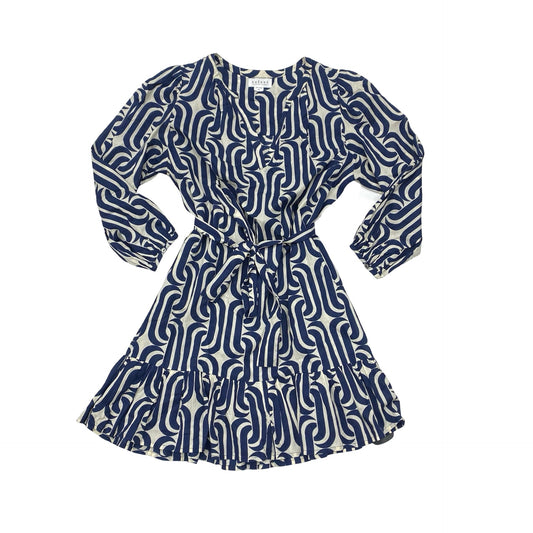 Dress Casual Short By Velvet By Graham & Spencer In Blue & White, Size:Xs
