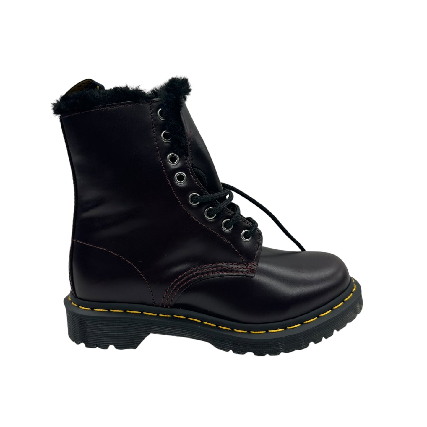 Boots Leather By Dr Martens In Purple, Size:5