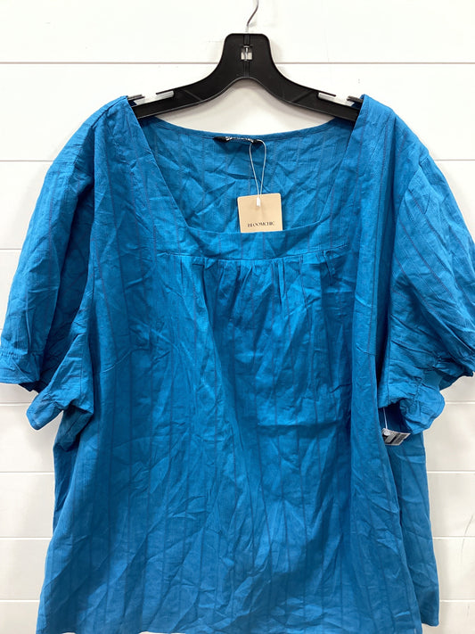 Top Ss By Bloomchic In Blue, Size:3X