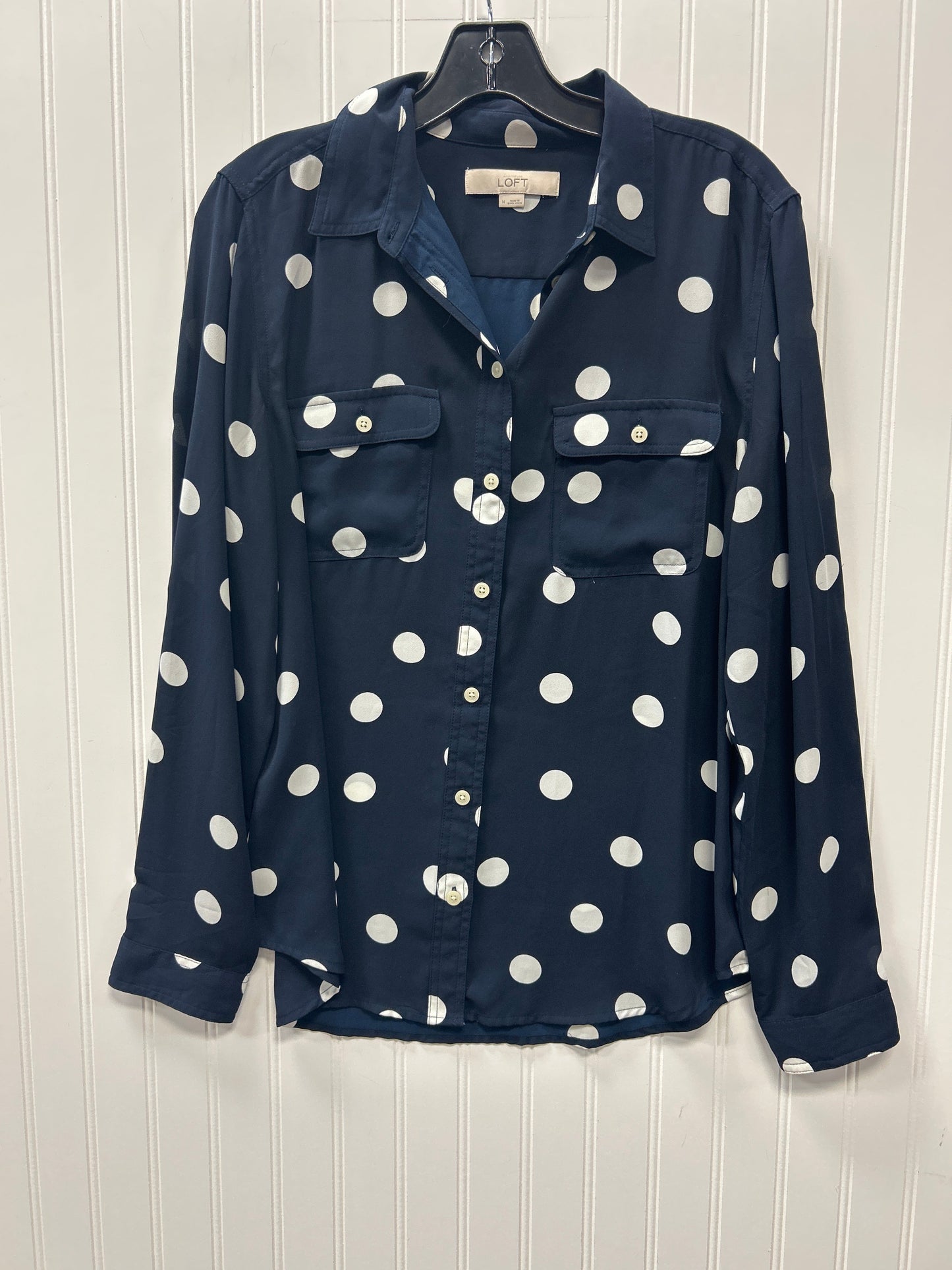 Top Ls By Loft In Navy, Size:M