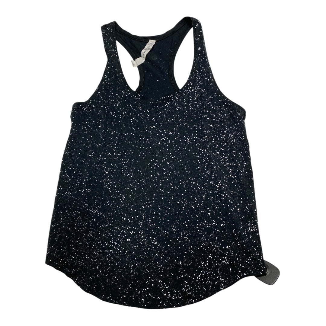 Athletic Tank Top By Lululemon In Black & White, Size:6