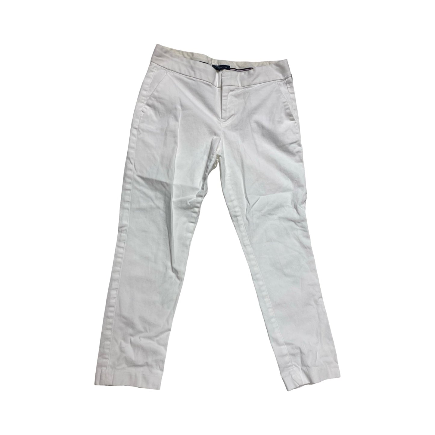 Pants Cropped By Tommy Hilfiger In White, Size:2