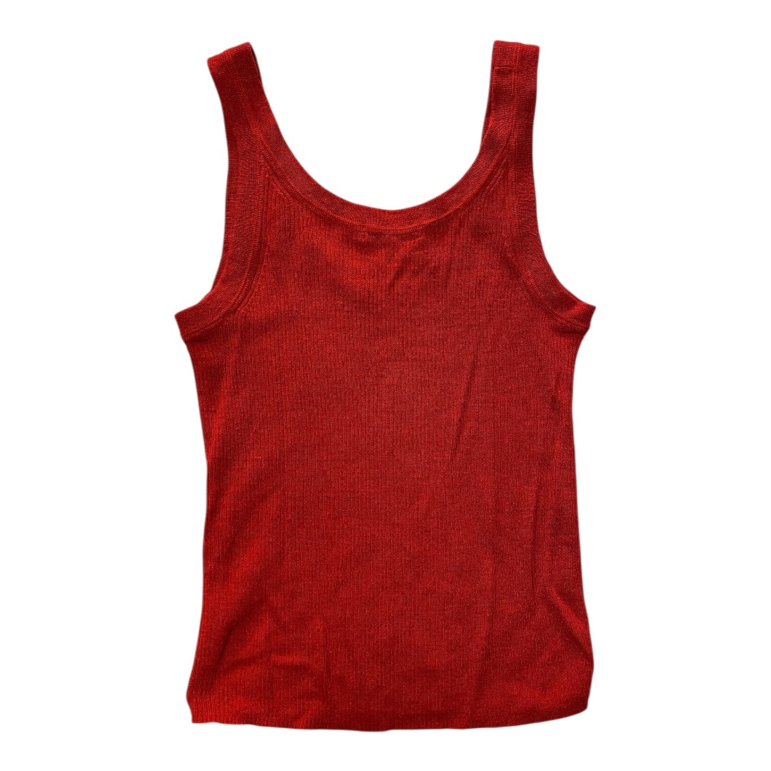 Top Sleeveless By Madewell In Red, Size:S