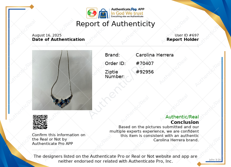 Necklace Designer By Carolina Herrera