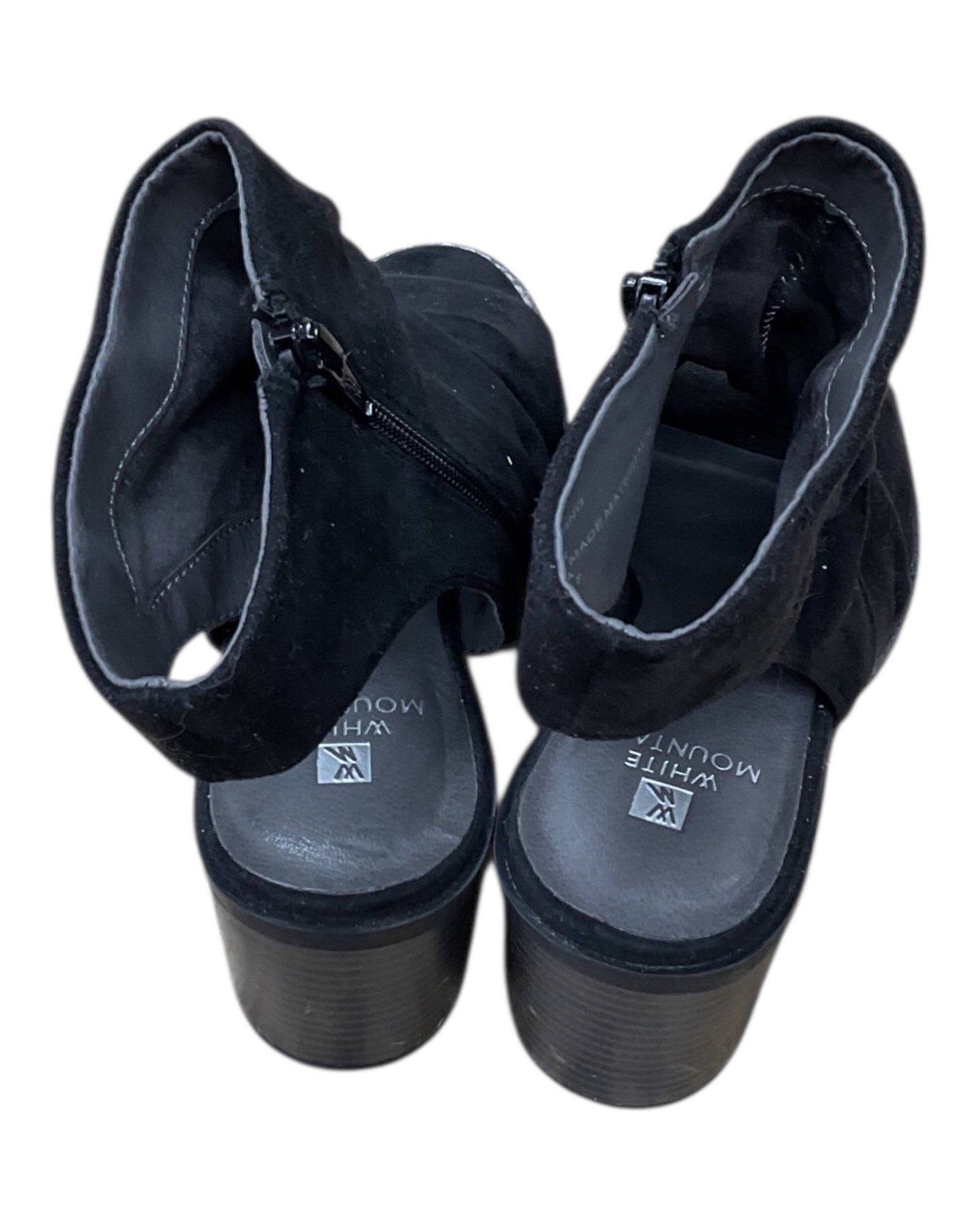 Sandals Heels Wedge By White Mountain In Black, Size:7.5