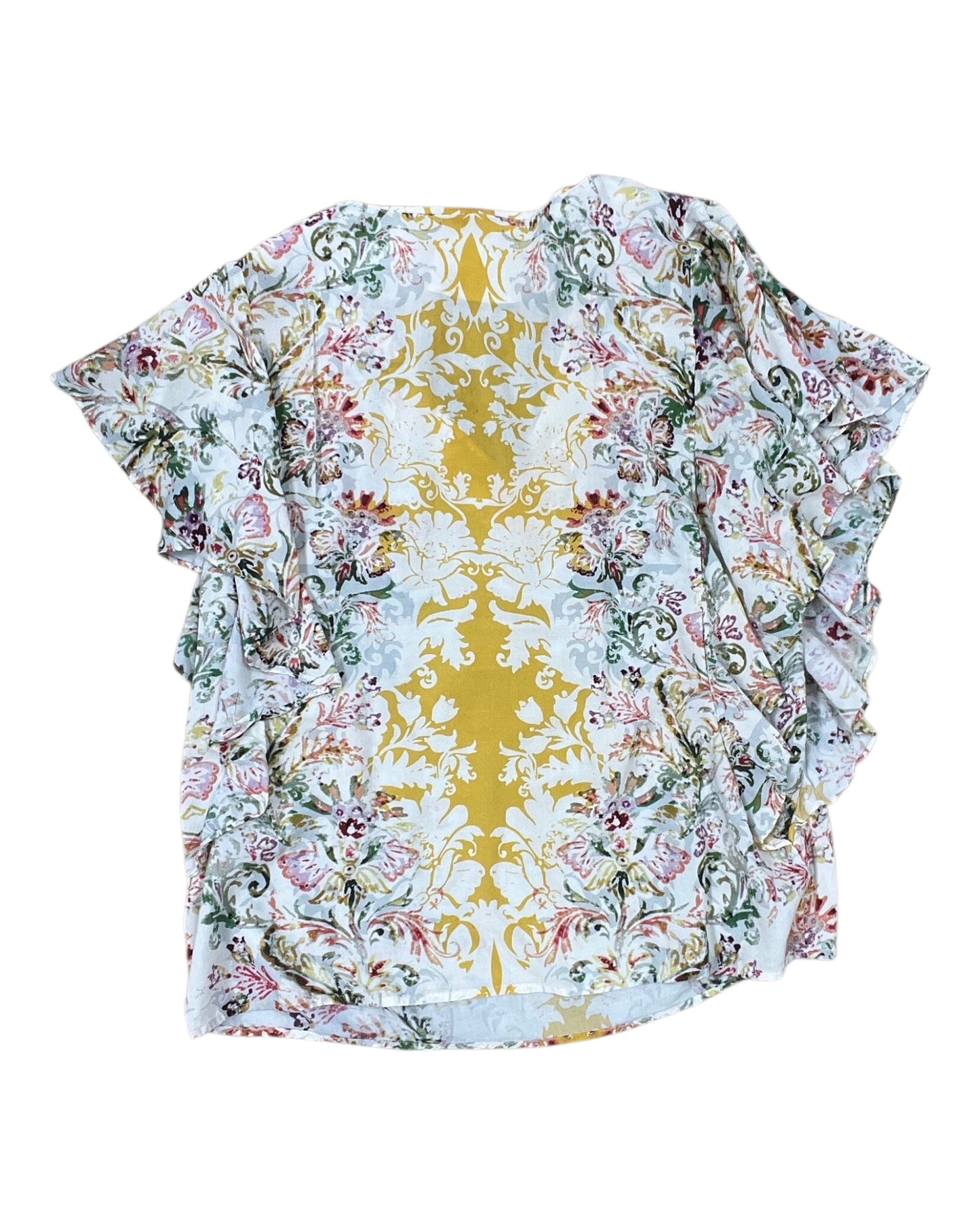 Top Ss By Sundance In White & Yellow, Size:S