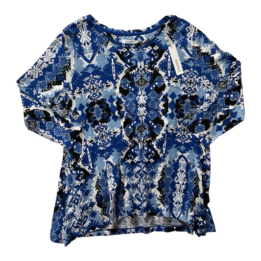 Top Ls By Chicos In Blue, Size:Xl