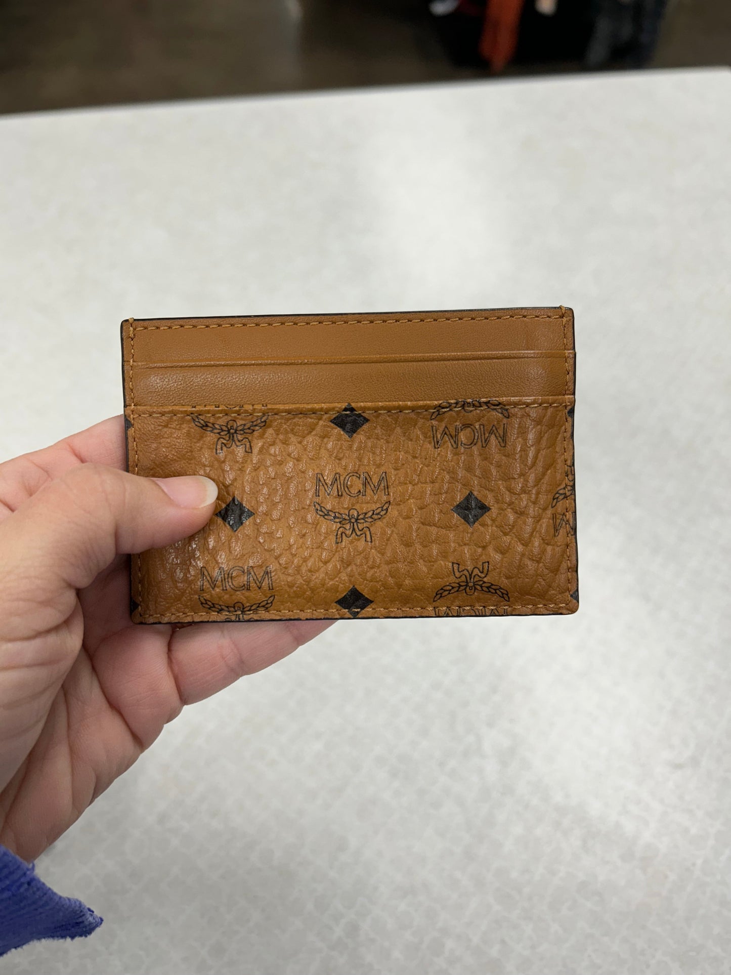 Wallet Luxury Designer By Mcm In Tan, Size:Small