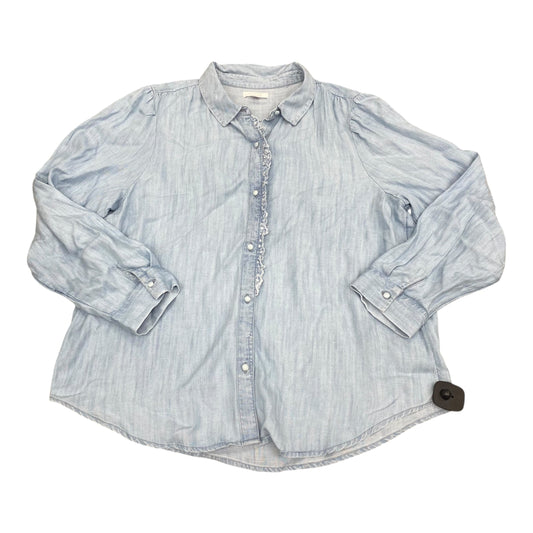 Top Ls By Lc Lauren Conrad In Blue, Size:Xl