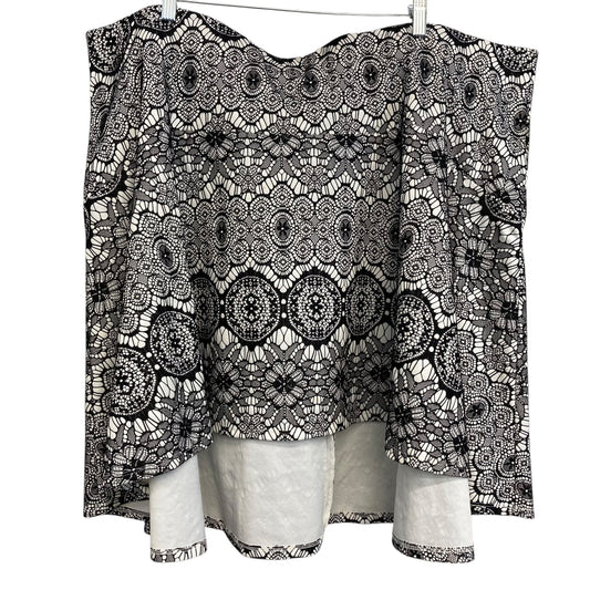 Skirt Mini & Short By Torrid In Black & White, Size:4X