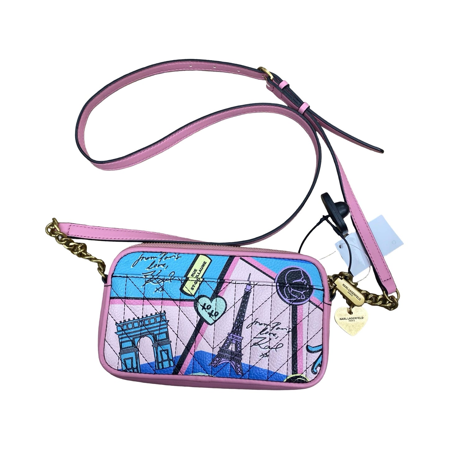 Handbag Designer By Karl Lagerfeld In Multi, Size:Small